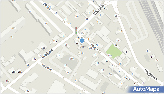 Włocławek, Długa, 19c, mapa Włocławka