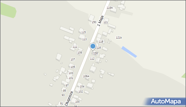 Wojkowice, Długosza, 114a, mapa Wojkowice