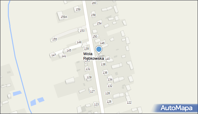 Wola Rębkowska, Długa, 142, mapa Wola Rębkowska