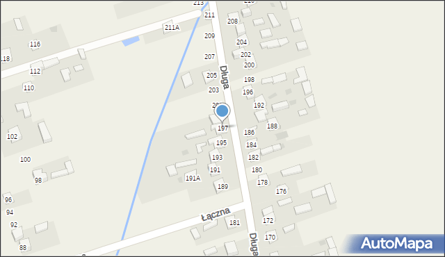 Wola Rębkowska, Długa, 197, mapa Wola Rębkowska
