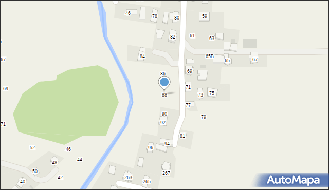 Wróblik Szlachecki, Długa, 88, mapa Wróblik Szlachecki