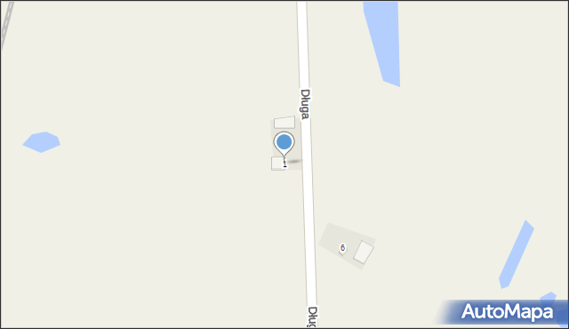 Wudzyn, Długa, 1, mapa Wudzyn