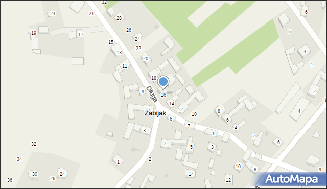 Zabijak, Długa, 16, mapa Zabijak