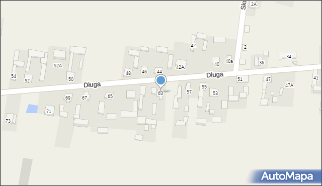 Zabraniec, Długa, 63, mapa Zabraniec