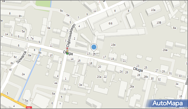 Zgierz, Długa, 15, mapa Zgierz