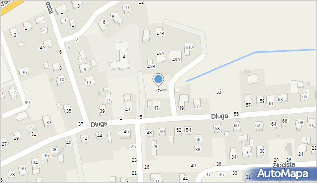 Zgłobice, Długa, 47c, mapa Zgłobice