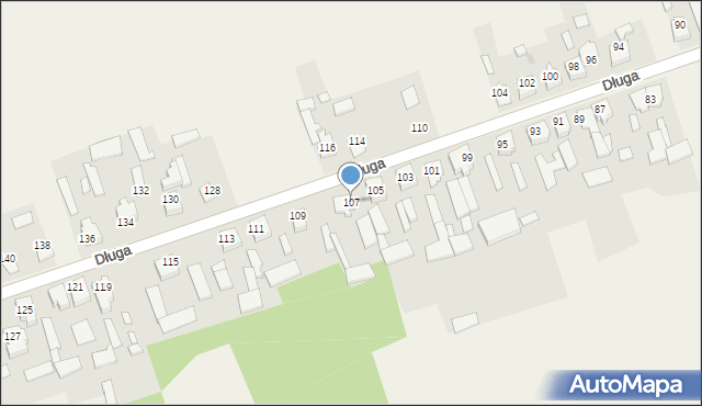 Złochowice, Długa, 107, mapa Złochowice