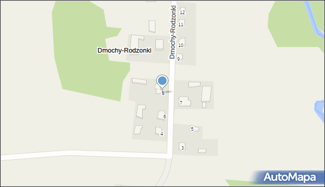 Dmochy-Rodzonki, Dmochy-Rodzonki, 8, mapa Dmochy-Rodzonki