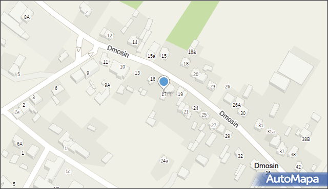 Dmosin, Dmosin, 17, mapa Dmosin