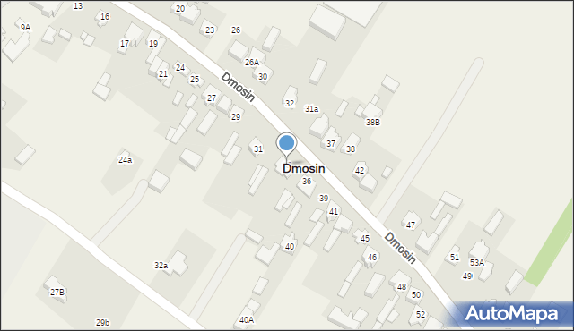 Dmosin, Dmosin, 33, mapa Dmosin