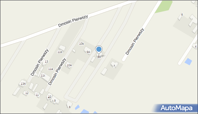 Dmosin Pierwszy, Dmosin Pierwszy, 8A, mapa Dmosin Pierwszy