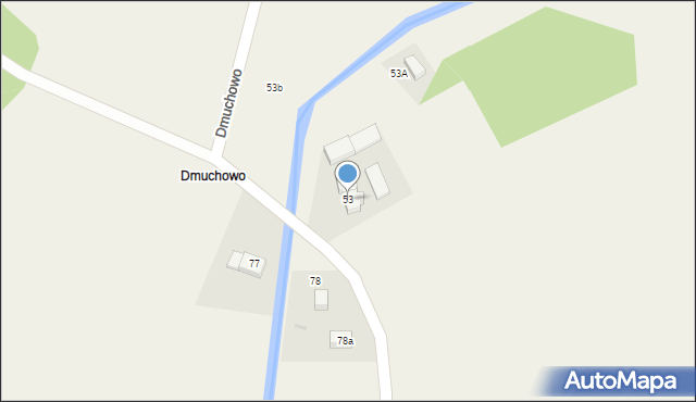 Dmuchowo, Dmuchowo, 53, mapa Dmuchowo