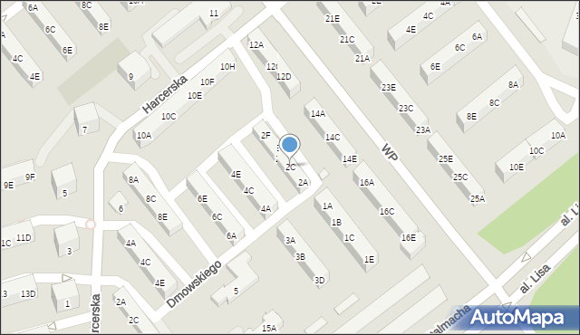 Kędzierzyn-Koźle, Dmowskiego Romana, 2C, mapa Kędzierzyna-Koźle