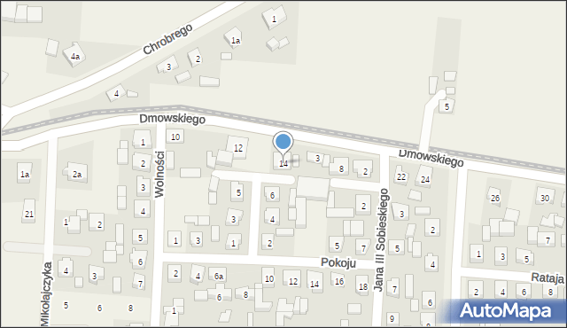 Kowalew, Dmowskiego Romana, 16, mapa Kowalew