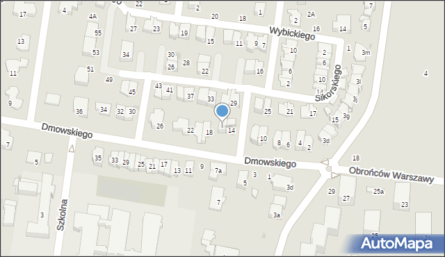 Ożarów Mazowiecki, Dmowskiego Romana, 16, mapa Ożarów Mazowiecki
