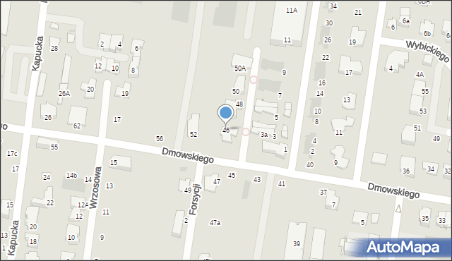 Ożarów Mazowiecki, Dmowskiego Romana, 46, mapa Ożarów Mazowiecki