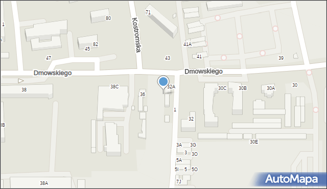 Piotrków Trybunalski, Dmowskiego Romana, 34, mapa Piotrków Trybunalski