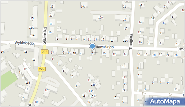 Starogard Gdański, Dmowskiego Romana, 6, mapa Starogard Gdański