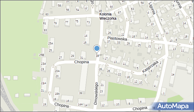 Świętochłowice, Dmowskiego Romana, 18, mapa Świętochłowice