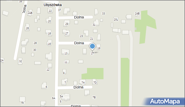 Bełchatów, Dolna, 17, mapa Bełchatów