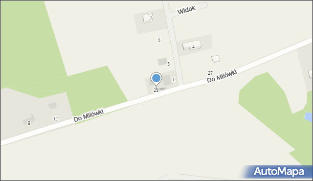 Bielkówko, Do Milówki, 23, mapa Bielkówko