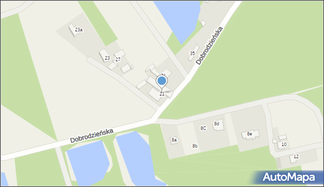 Biestrzynnik, Dobrodzieńska, 21, mapa Biestrzynnik