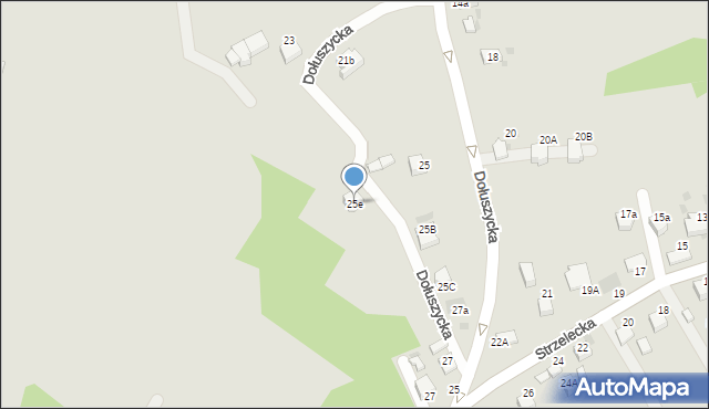 Bochnia, Dołuszycka, 25e, mapa Bochni