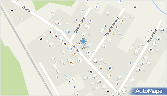 Boronów, Dolna, 26, mapa Boronów