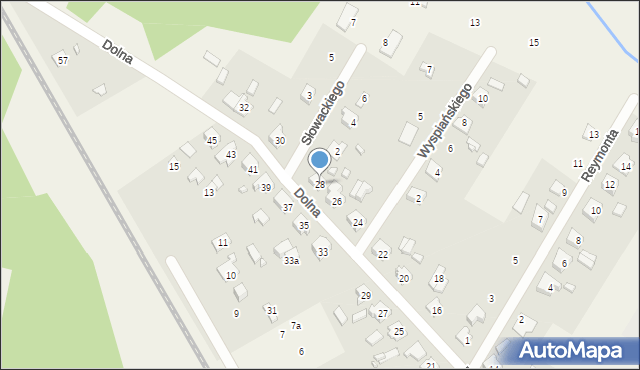Boronów, Dolna, 28, mapa Boronów