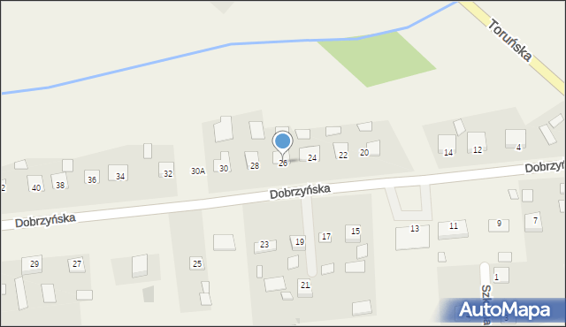 Brudzeń Duży, Dobrzyńska, 26, mapa Brudzeń Duży