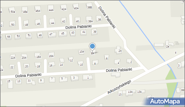 Bychlew, Dolina Pabianki, 8A, mapa Bychlew