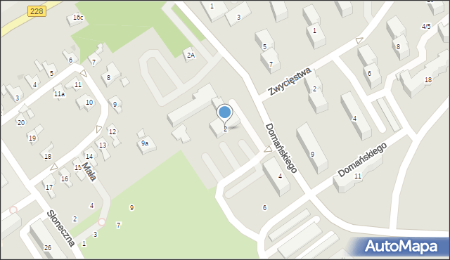 Bytów, Domańskiego Bolesława, ks. dr., 2, mapa Bytów