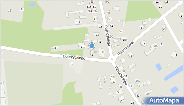 Cegłów, Dobrzyckiego Henryka, 8, mapa Cegłów