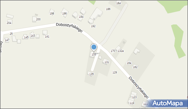 Chorowice, Doboszyńskiego Adama, 133, mapa Chorowice