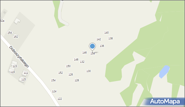 Chorowice, Doboszyńskiego Adama, 134, mapa Chorowice