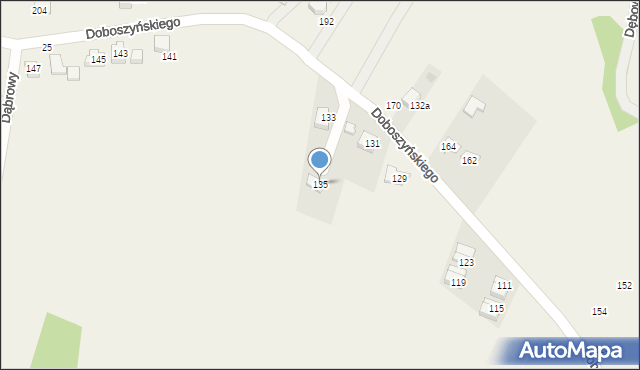 Chorowice, Doboszyńskiego Adama, 135, mapa Chorowice