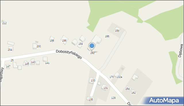 Chorowice, Doboszyńskiego Adama, 192, mapa Chorowice