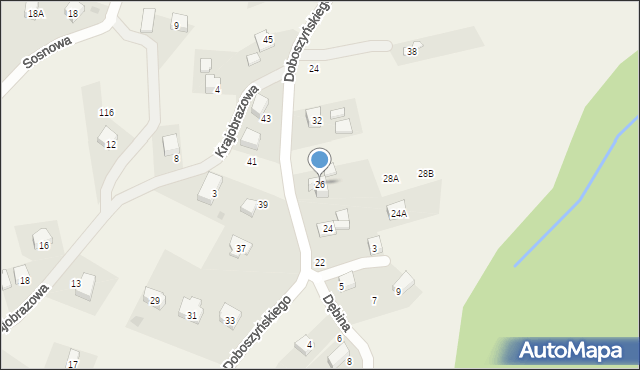 Chorowice, Doboszyńskiego Adama, 26, mapa Chorowice