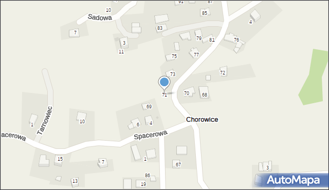 Chorowice, Doboszyńskiego Adama, 71, mapa Chorowice