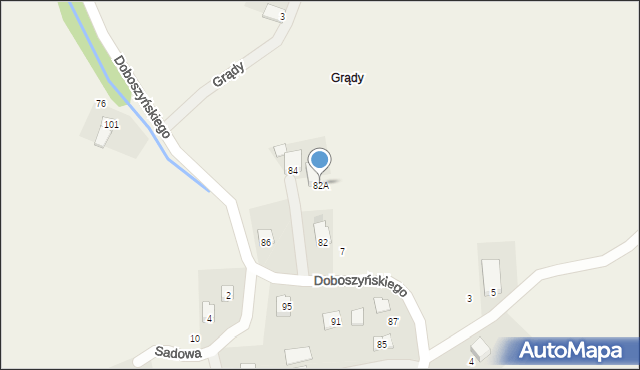 Chorowice, Doboszyńskiego Adama, 82A, mapa Chorowice