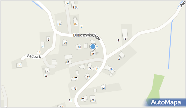 Chorowice, Doboszyńskiego Adama, 85, mapa Chorowice