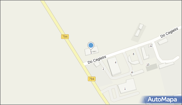 Cianowice, Do Cegielni, 1, mapa Cianowice