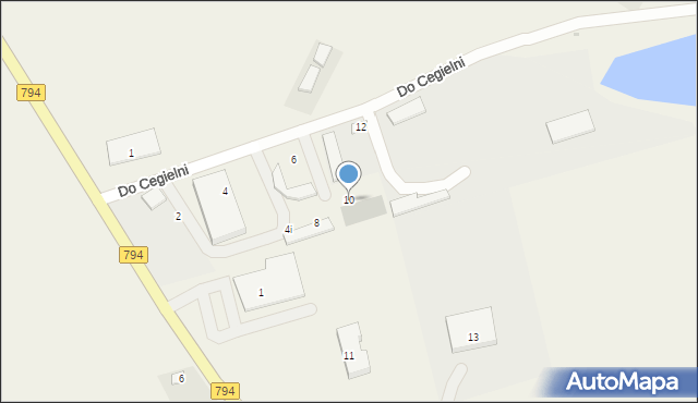 Cianowice, Do Cegielni, 10, mapa Cianowice