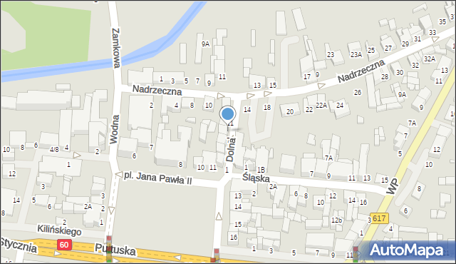 Ciechanów, Dolna, 9, mapa Ciechanów