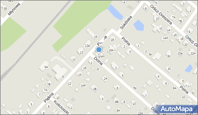 Czarna Białostocka, Dolna, 1, mapa Czarna Białostocka