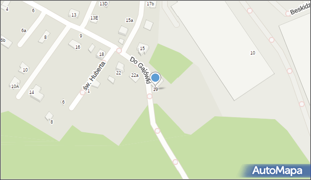 Czechowice-Dziedzice, Do Gajówki, 19, mapa Czechowic-Dziedzic