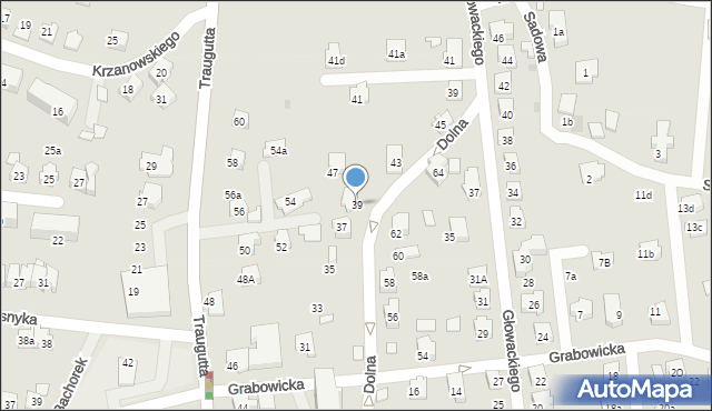 Czechowice-Dziedzice, Dolna, 39, mapa Czechowic-Dziedzic