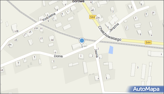 Czernice Borowe, Dolna, 2, mapa Czernice Borowe