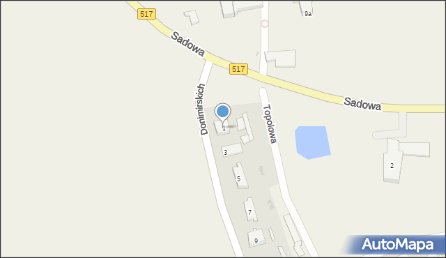 Czernin, Donimirskich, 1, mapa Czernin