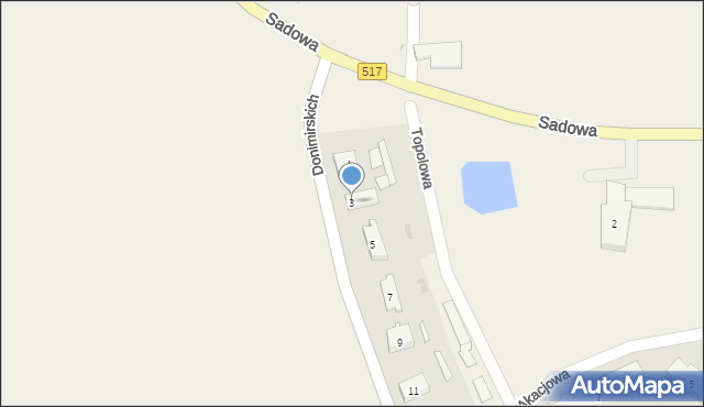 Czernin, Donimirskich, 3, mapa Czernin